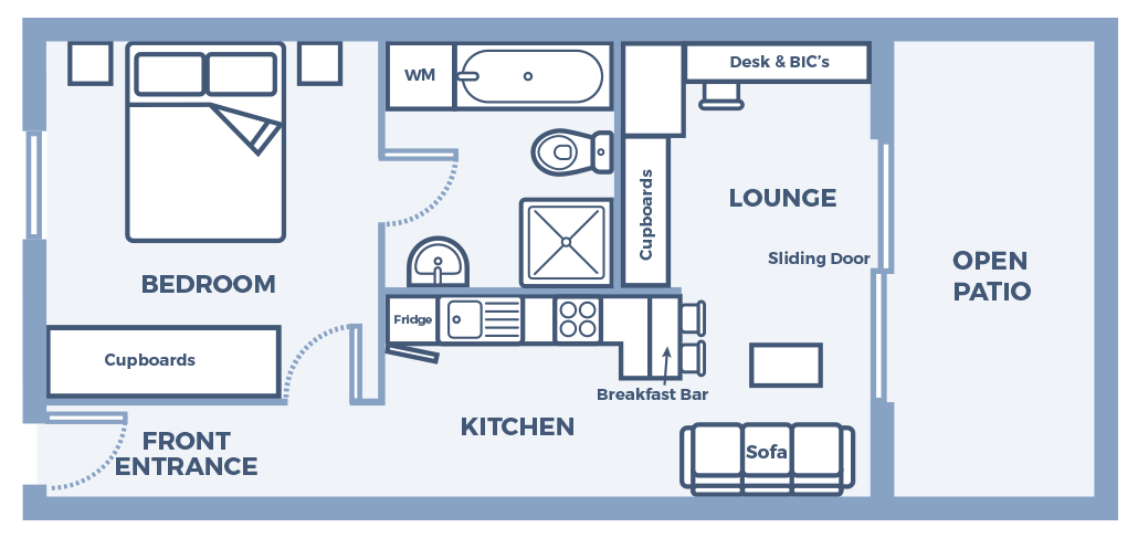 Century City Collection- St Tropez 206 - Floor Plan